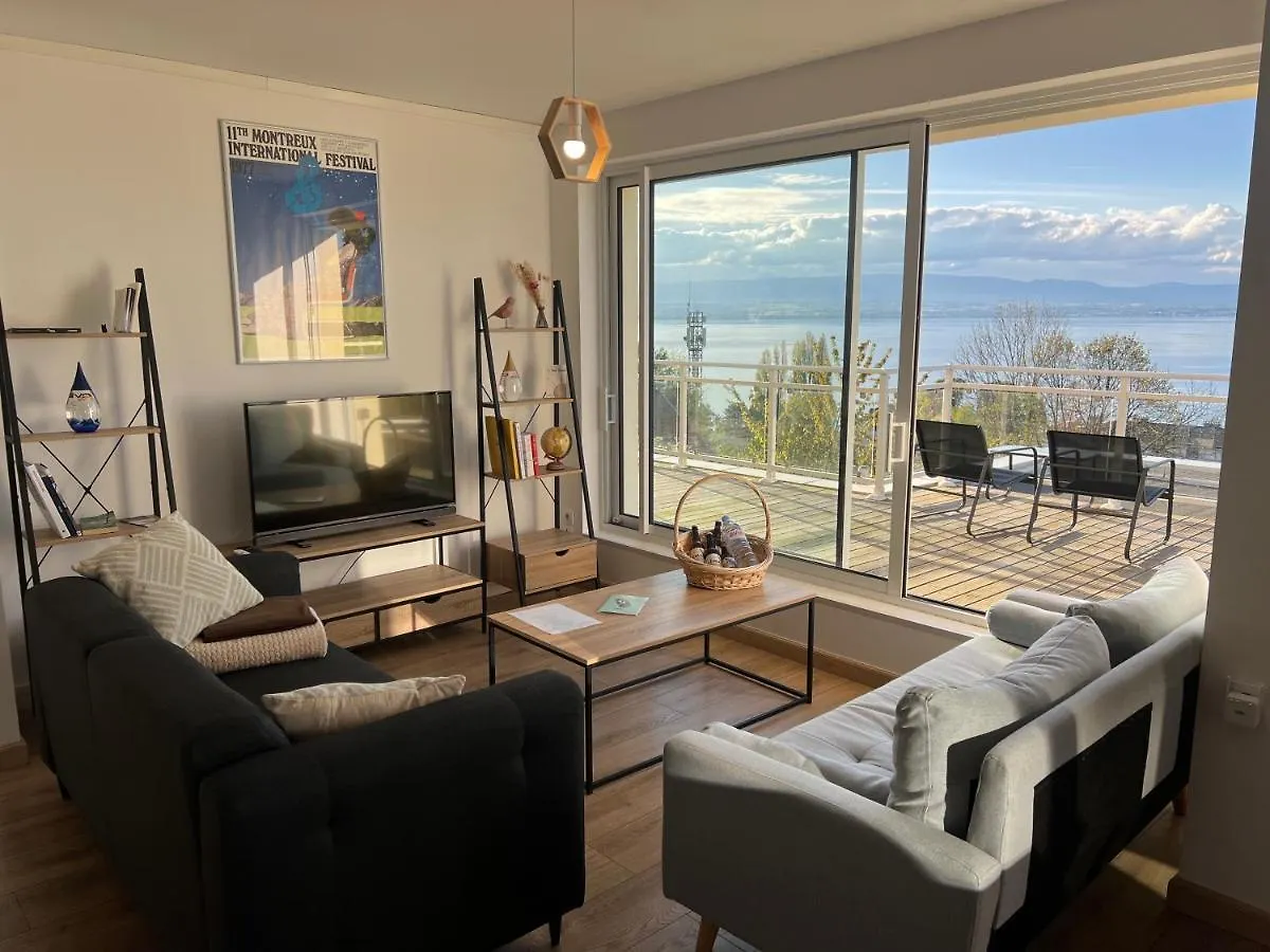 Leman Panoramique Avec Terrasse A Deux Pas Du Centre-Ville Évian-les-Bains
